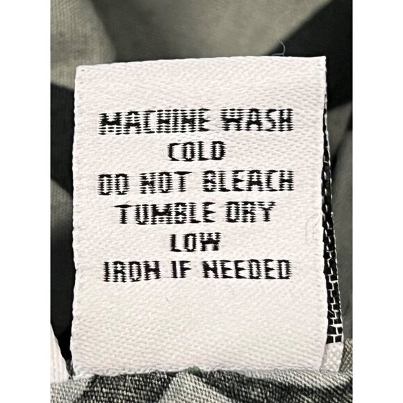 Rix First Hawaiian Bank Gray Black Button Sleeveless Shirt XXL Extra Large EUC - Picture 7 of 7